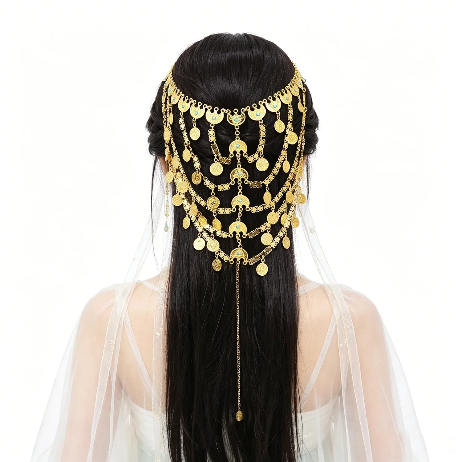 tiara-de-cabelo-feminina-dourada-com-borlas-longas-joia-Etnica-para-viagem-faixa-de-cabelo-maang-tikka