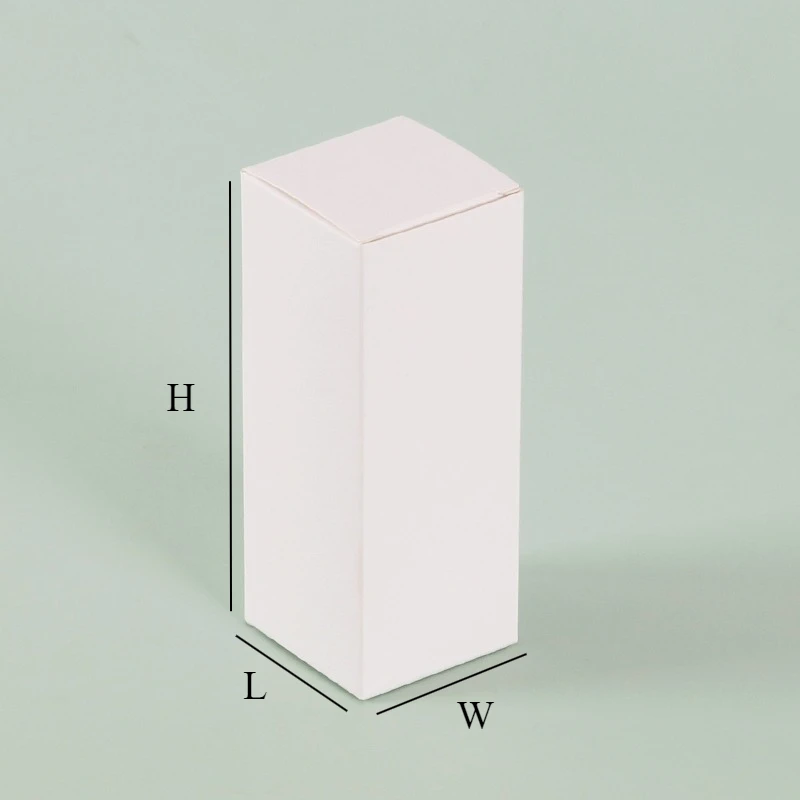 50 Pieces Brown Kraft Packaging Boxes Rectangle Thick White Paper Cardboard Box for Packing DIY Candy Handmade Soap Gift Boxes