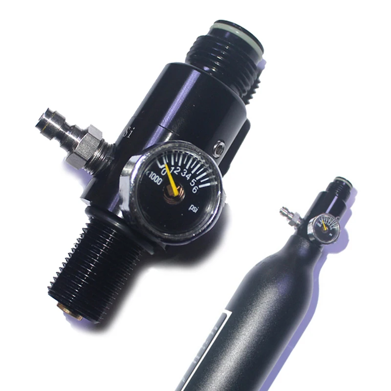 Baru 5/8 "-18UNF HPA 4500Psi Co2 Katup Regulator Tangki Udara Terkompresi Tekanan Output 800psi Hingga 3000psi Menyelam