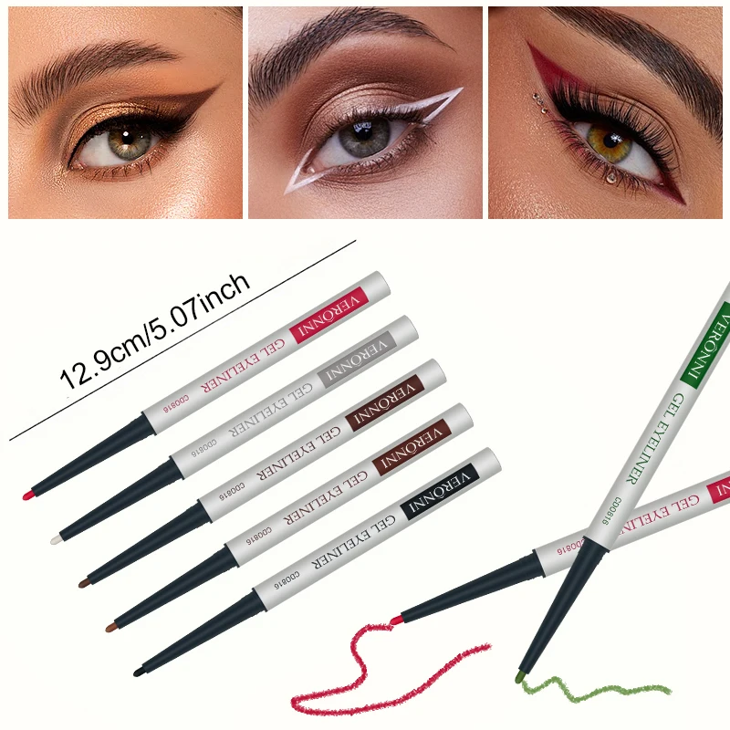 Eyeliner liquide imperméable à long terme, stylo eye-liner, embausans halo, tête fine, cils antiadhésifs, vers à soie couché