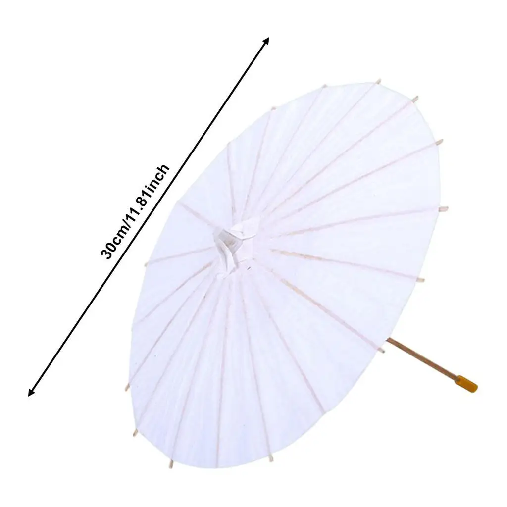6 peças diy pintura oleada guarda-chuvas em branco pequeno guarda-chuvas de papel decorativo guarda-sóis japoneses chineses para decoração foto prop