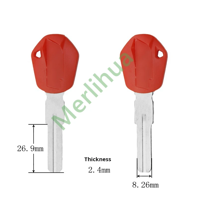 KTM motorcycle key, suitable for: KTM004 1050 1190 1290 ADV RC8R key blank. (can be placed anti-theft chip).