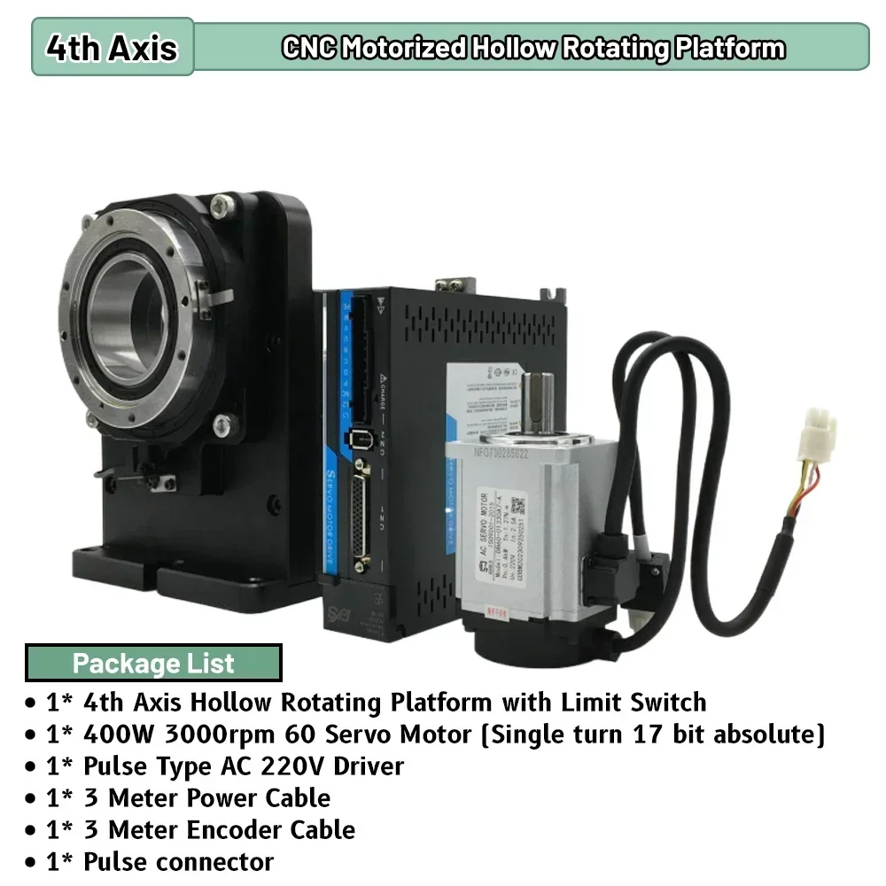 Table rotative électrique 360 degrés, quatrième axe, Servo pas à pas, précision, déplacement angulaire, axe Θ, axe R, plateau tournant motorisé