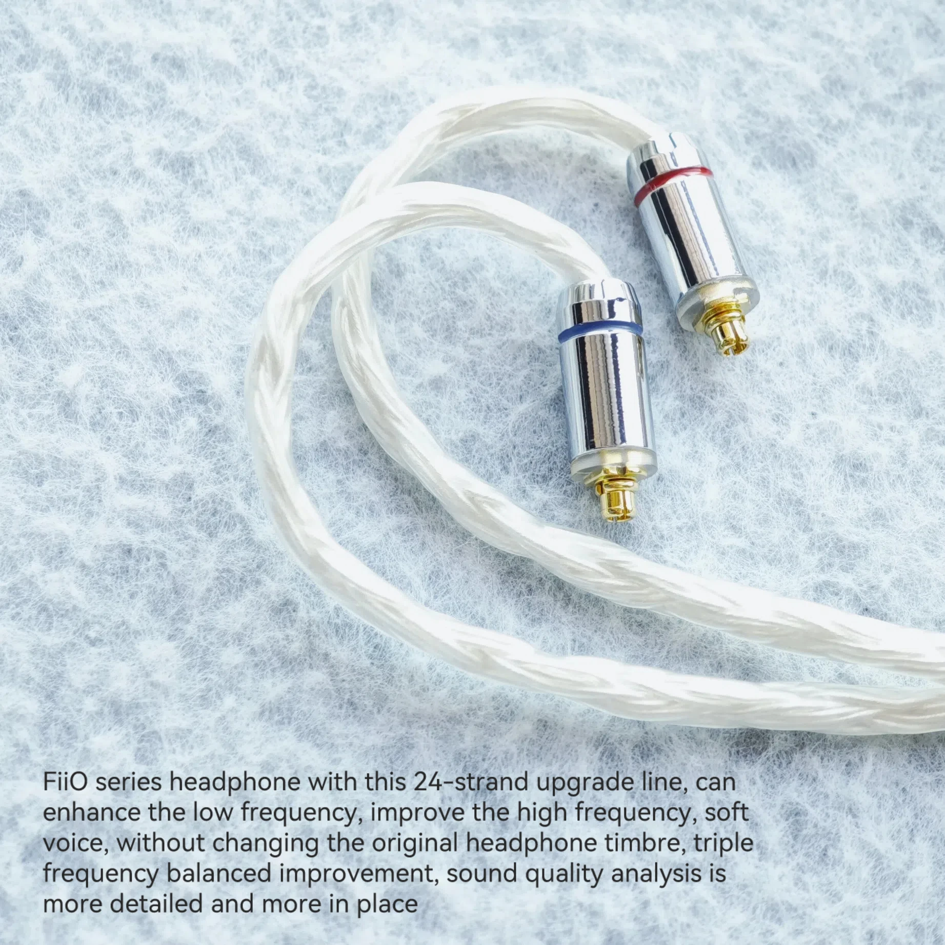 FiiO Cable FH9 FD3 Pro FD7 FH5s FD5 FA1 24 Core Earphones Silver Plated Upgrade OCC 4.4mm Balance 2.5 with MIC