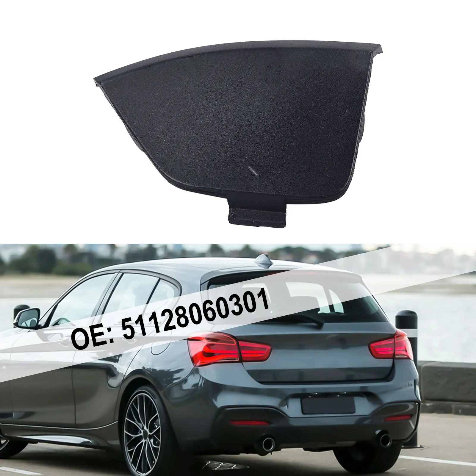 غطاء السحب الخلفي غطاء مقطورة المصد لسيارات BMW 1 Series F20 F21 Hatchback 2015-2018 51128060301 استبدال جزء السيارة