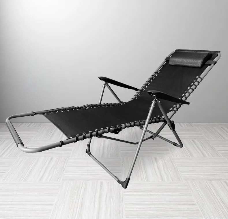 كرسي رفع محمول قابل للطي للترفيه في الهواء الطلق وفنادق الشاطئ والفلل مادة قماش متينة وقابلة للطي #3