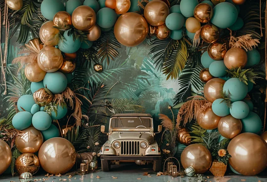 Mehofond-Fondo de fotografía de bosque, jungla, Safari, Wild One, fiesta de cumpleaños para niños, pastel, Smash, Retrato, decoración, telón de fondo, estudio fotográfico