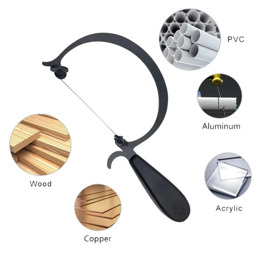 1PCS C-Type Curve Saw Steel Wire Saw Curved Handle Professional Saw For Jewelry Processing Making Portable Tools