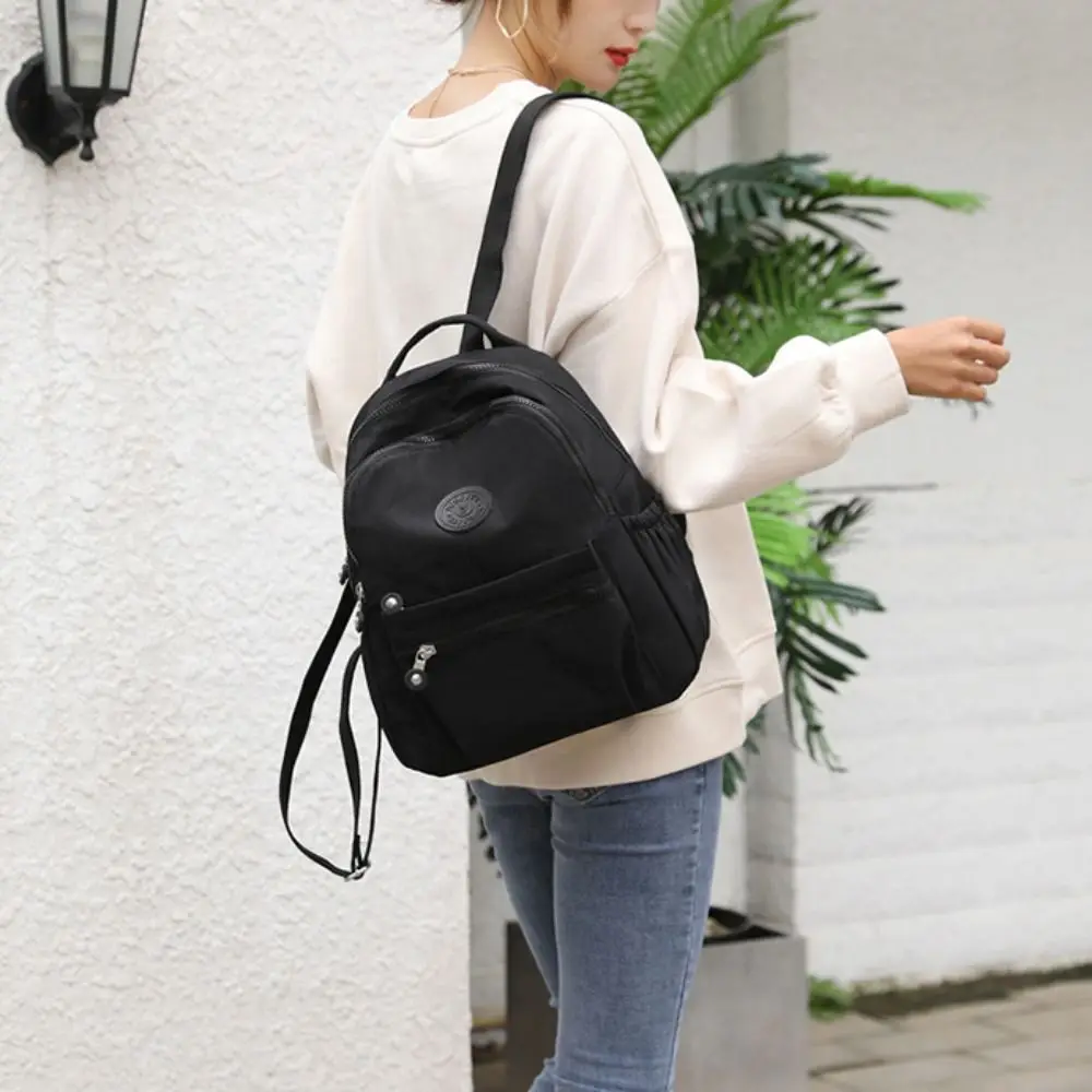 

Versatile Simple Small Backpack Washable Trendy Shoulder Bag Multi-Function Lightweight Rucksack Travel