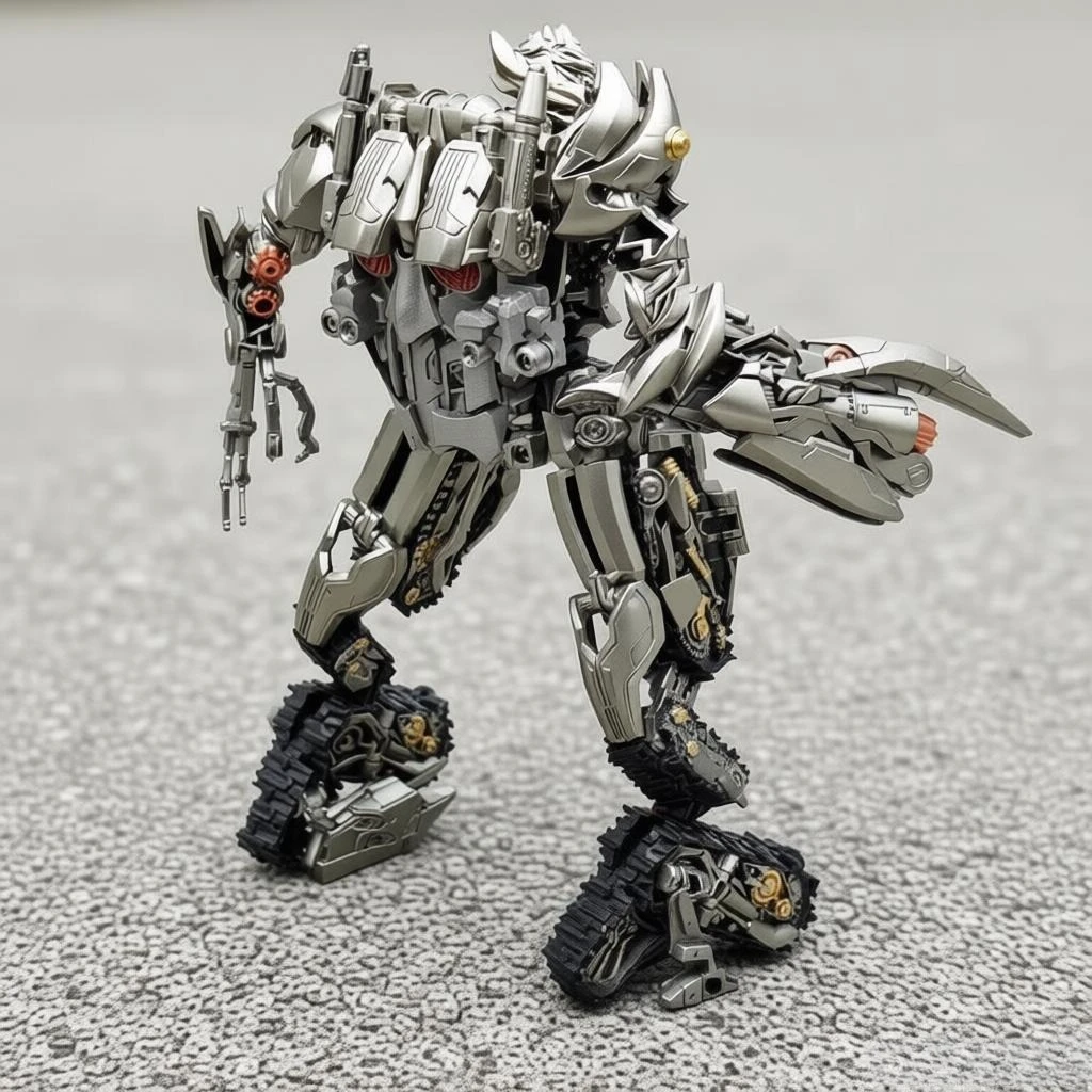 On Sale Transformation Toys Action Figures 8807 Fine-coated with Lamp Tank Megatron Movie Version Original Anime Model Boy Gift