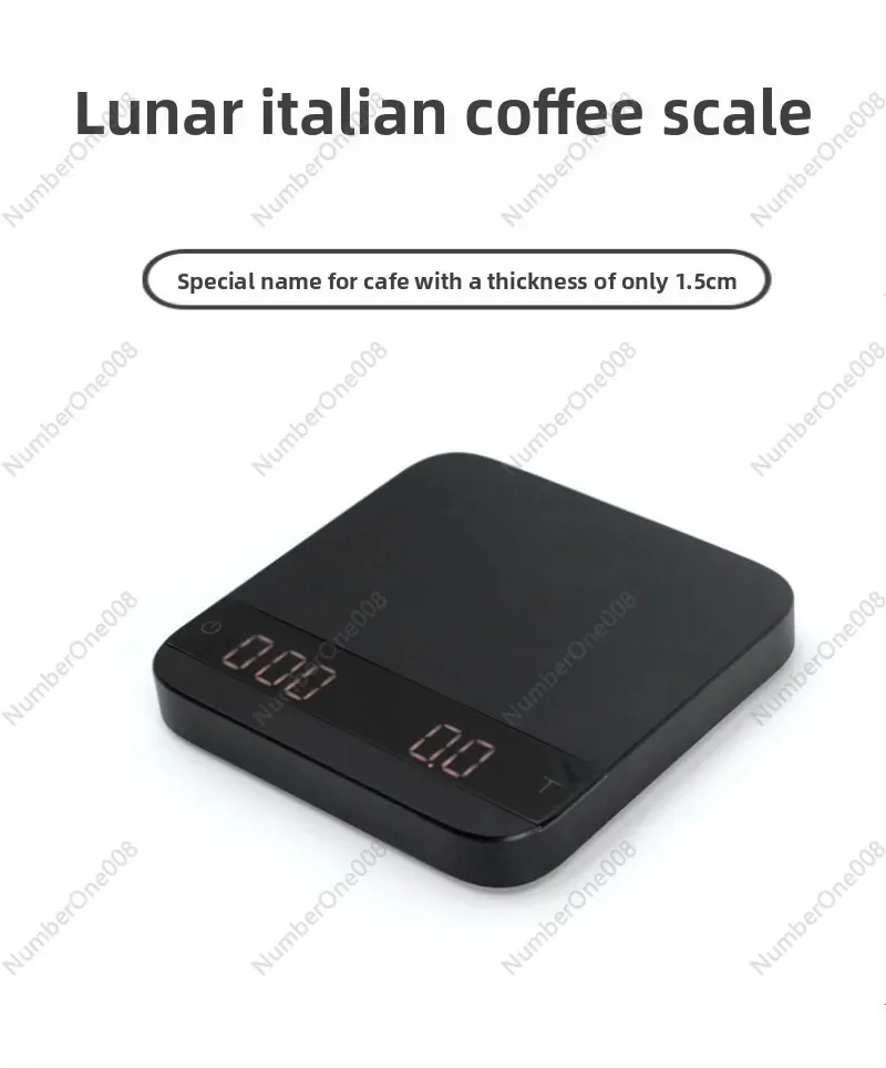 For Mischief Lunar Coffee Ultra-thin Electronic Scale Intelligent Automatic Clearing Timing Concentrated Scale Metal