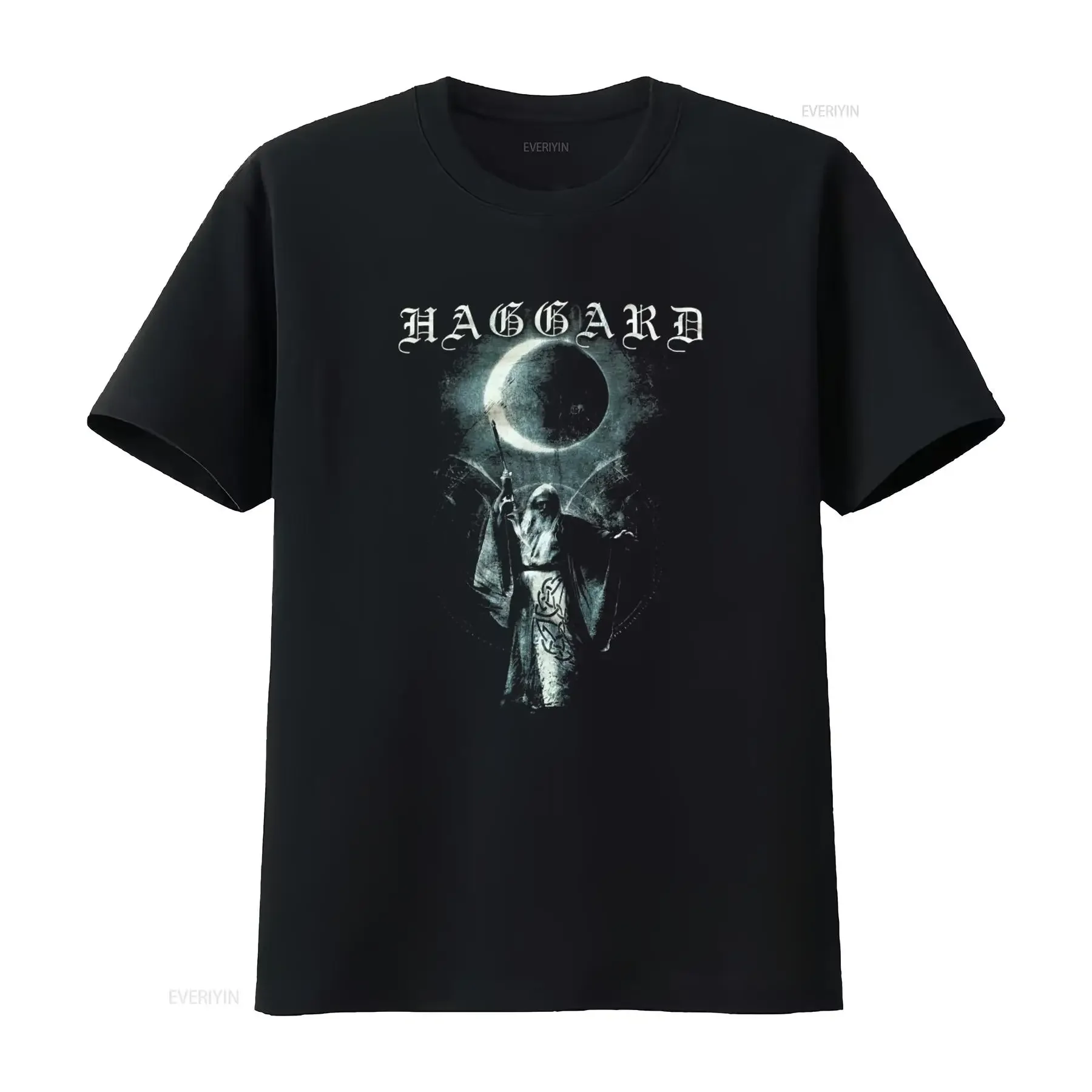 Haggard German Symphonic Metal Band Moonrise T Shirt for Rock Music Fans Unique Design vintage Washed Comfortable streetwear