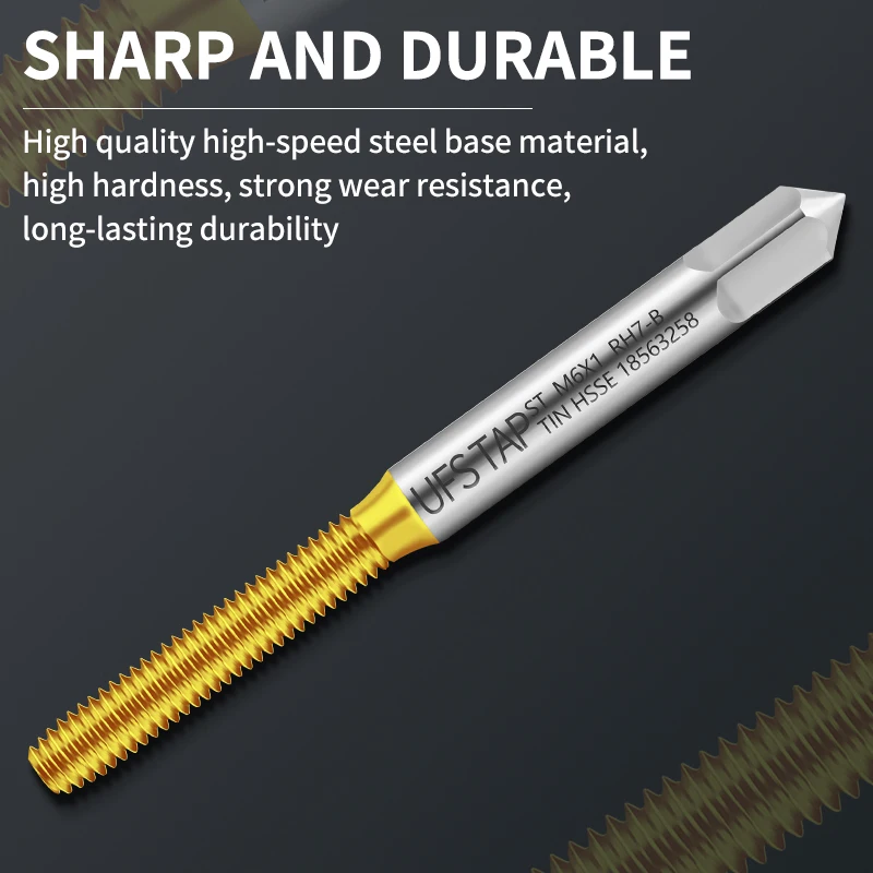 

Fluteless Forming Machine Taps Metric Fine Thread Extruding Titanium Nitride M35 Coating For Stainless Steel By Extrusion Taps