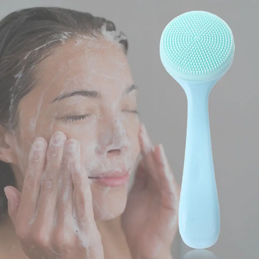 Universal Silicone Skin-friendly Daily Using Gentle Exfoliating Facial Cleansing Brush Face Masque Brush Non-irritating