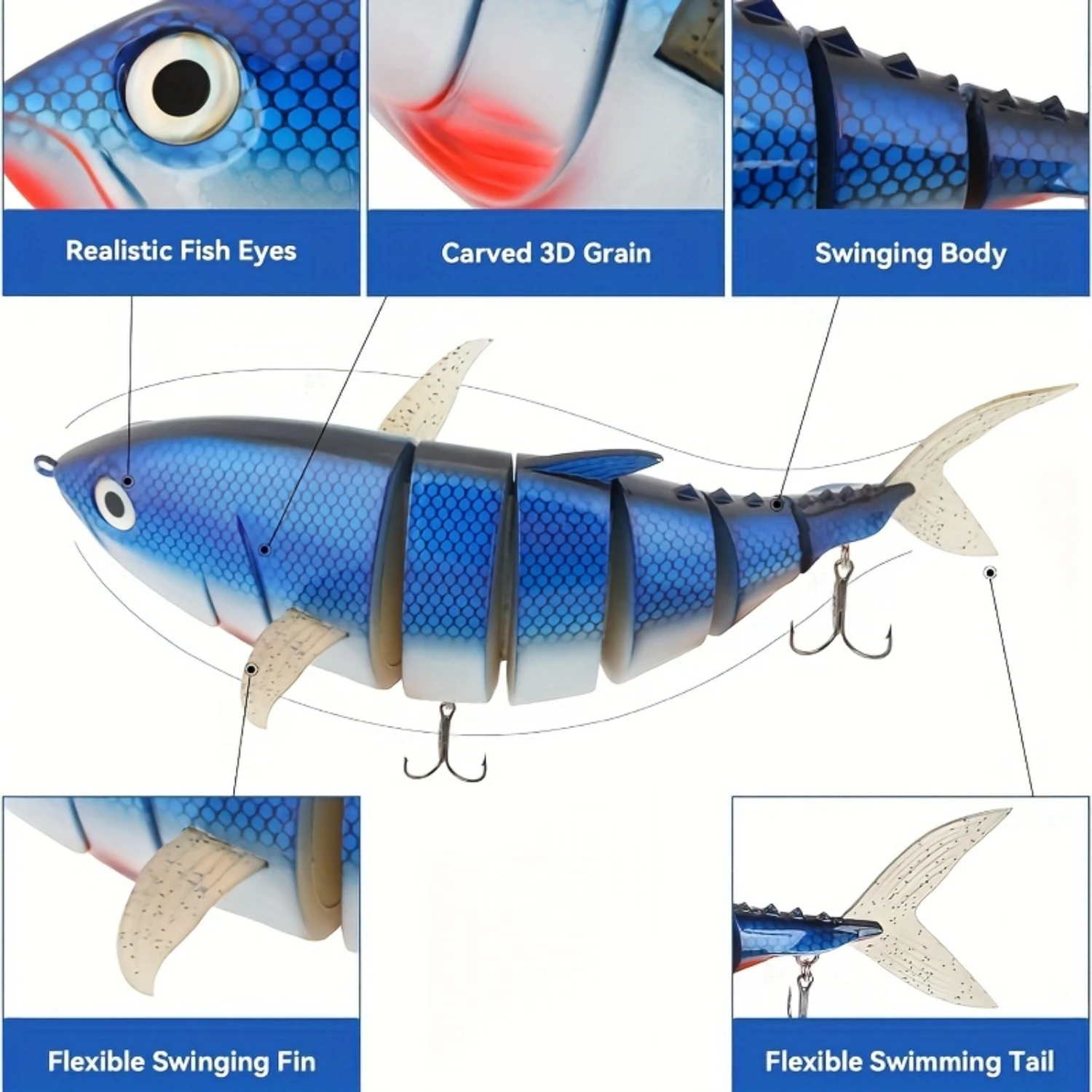 

Booms Fishing Topwater Fishing Lures 1pack Bass Trout Freshwater Saltwater Fish Lure Kit Tuna Lures