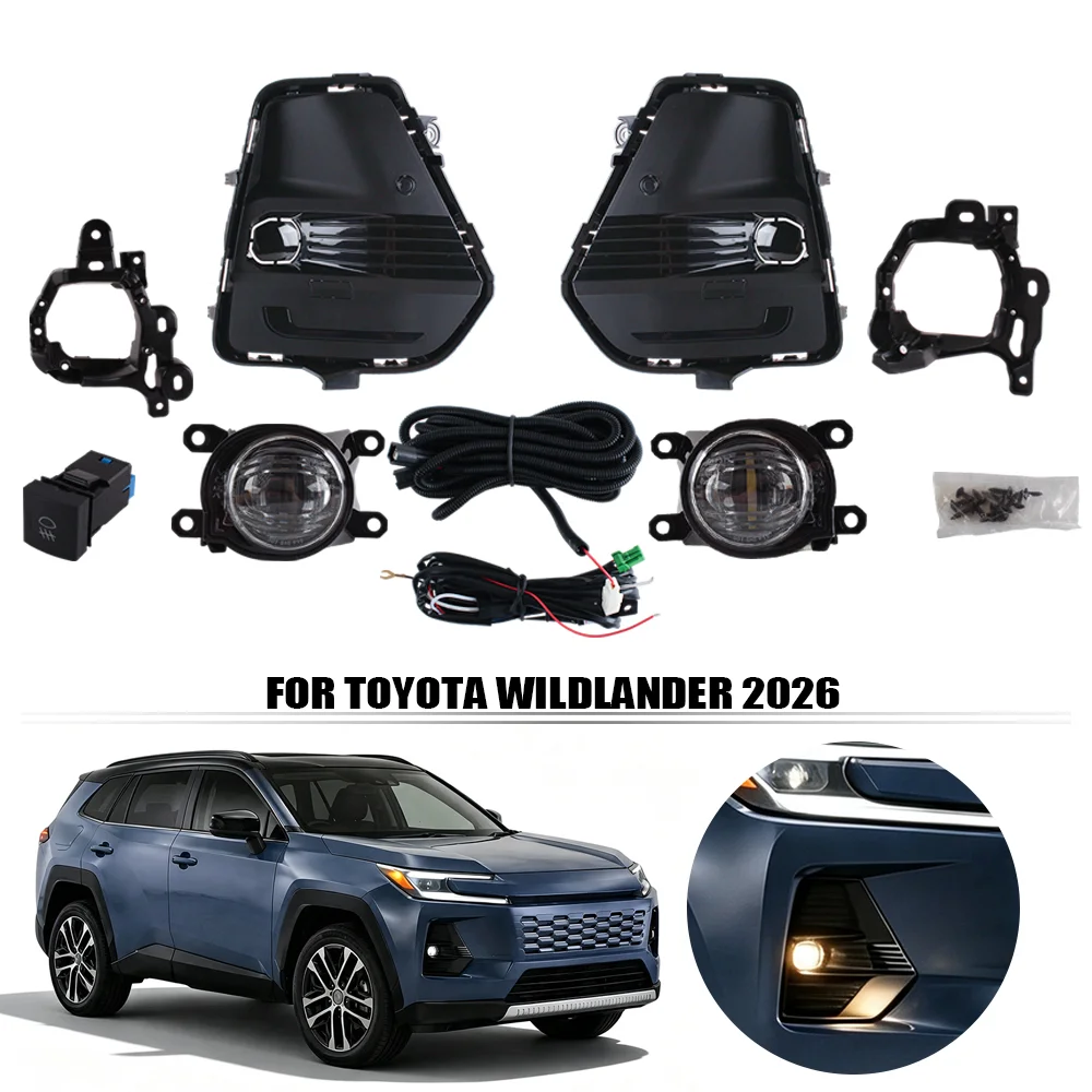 Front Fog Light Kit For 2026 Toyota Wildlander LED Driving Lamp Auto Accessories