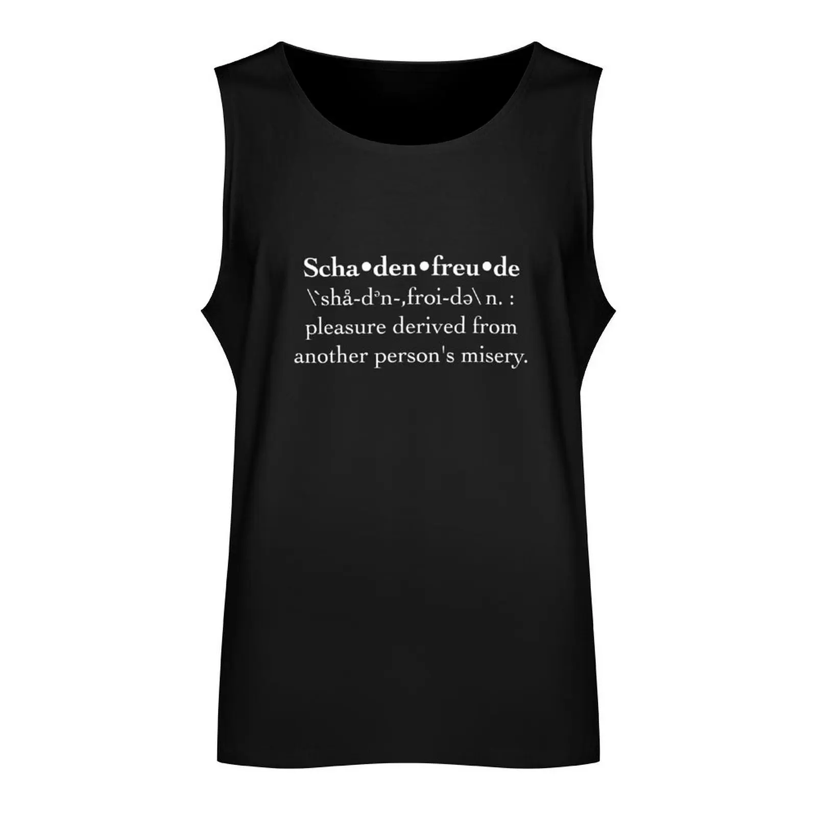 Shadenfreude defined. Funny, retro Tank Top bodybuilding for men gym clothing