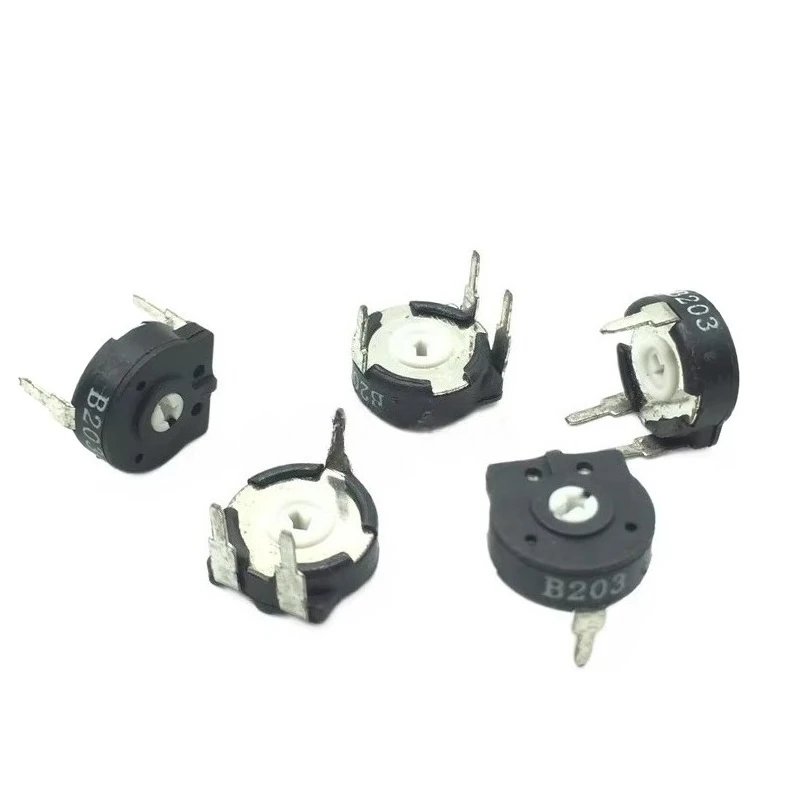 5pcs，Fine-tune the potentiometer，PT10，Adjustable resistance,1K 2K 5K 10K 20K 50K 100K