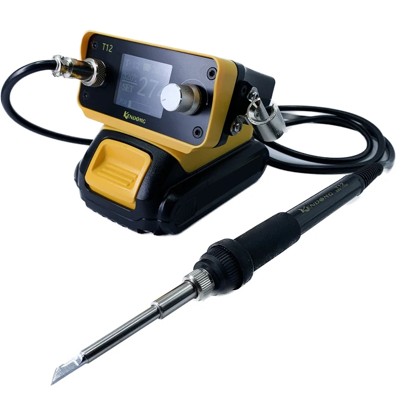 Electric Solder Station T12 70W Cordless Soldering Iron For Makita/Milwaukee/Bosch Dewalt 20V Li-ion Battery Repair Welding Tool