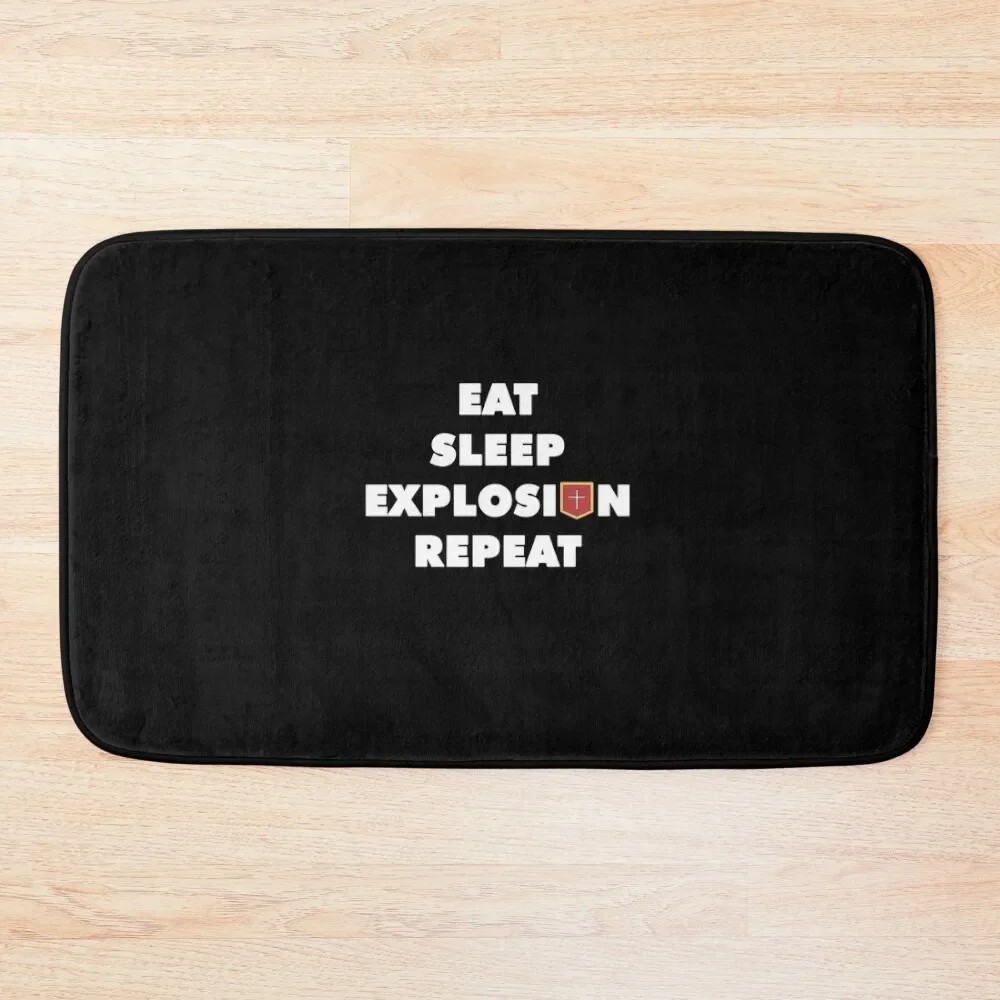 

Eat Sleep Explosion Repeat (Konosuba) Bath Mat Hallway Carpet Bathtub Anti Slip Rooms Mat