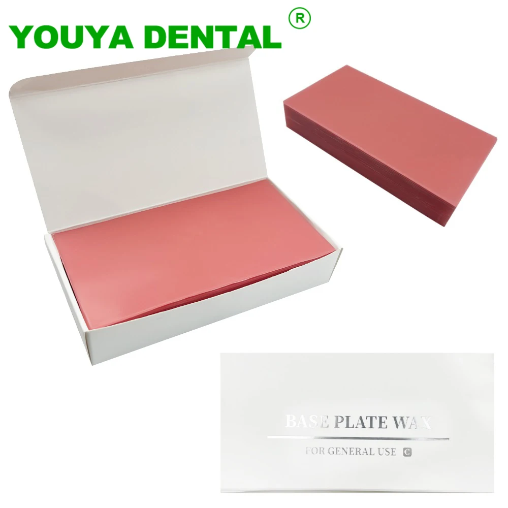 Dental Modeling Wax Dentistry Laboratory Wax Base Plate Red Wax Sheets Dentist Auxiliary Consumable Materials For Denture Model