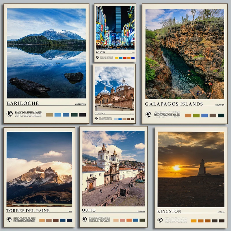 الإكوادور الشمال الطبيعة الغابات المشهد ضبابي وادي الغسق ضبابي الغابات مشهد المشارك قماش اللوحة جدار الفن ديكور المنزل #1