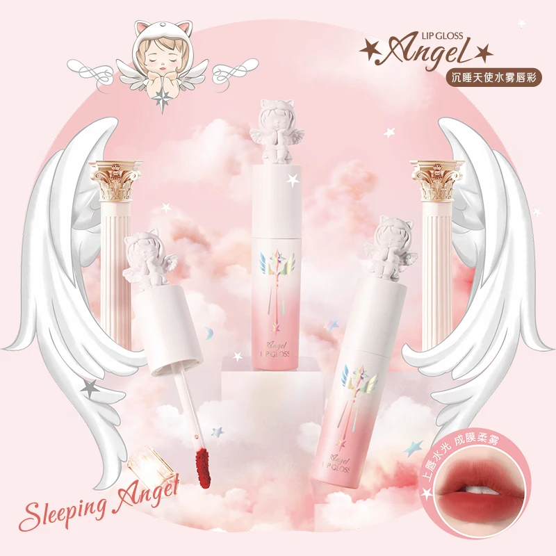 Soft Mist Matte Lip Gloss Moisturizing Long-lasting Velvet Smooth Lip Glaze Sexy Red Lip Tint Makeup Lip Matte Lipstick Cosmetic