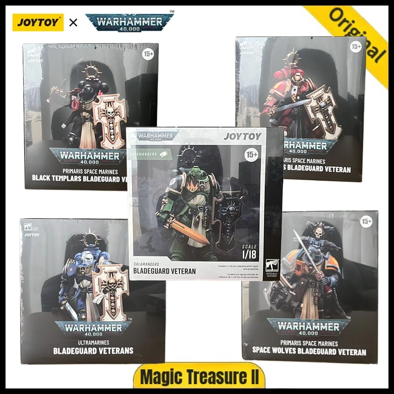 

【MT】JOYTOY Warhammer 40K Blood Angels Ultramarines Space Wolves Black Templars Bladegurd Veteran 1/18 Action Figure