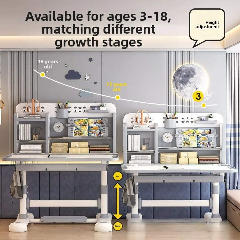 مجموعة طاولة رفع وكرسي للأطفال قابلة للتخصيص