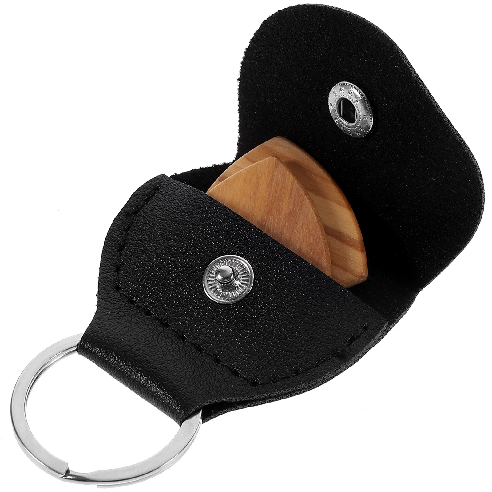 

1 Set Guitar Pick Bag Pu Picks Carrying Case For Guitarists Portable Pick Holder Organizer Keychain Storage Container