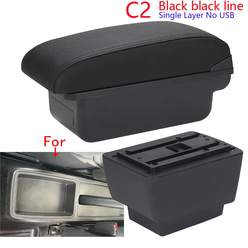 For Skoda Fabia Armrest Box For Skoda Fabia 3 III 2015-2021 Car Armrest Retrofit parts Storage Box Car Accessorie image 3