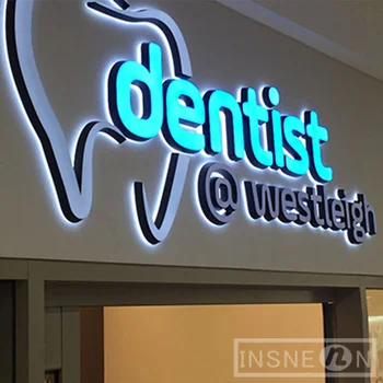 מותאם אישית הוביל תו זוהרים דו-צדדי תאורה אקרילית עמיד למים חיצונית החברה