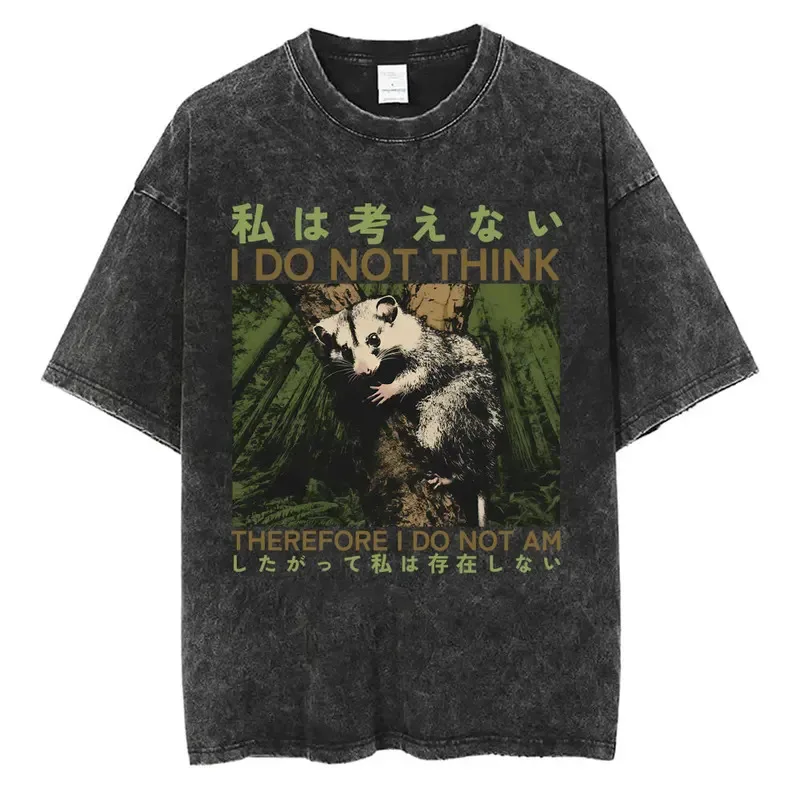 

2026 Harajuku Fashion Oversized Tee, Washed 230GSM Cotton Y2K Style T-shirt for Women Men,Unisex Short Sleeve O-Neck Street Top