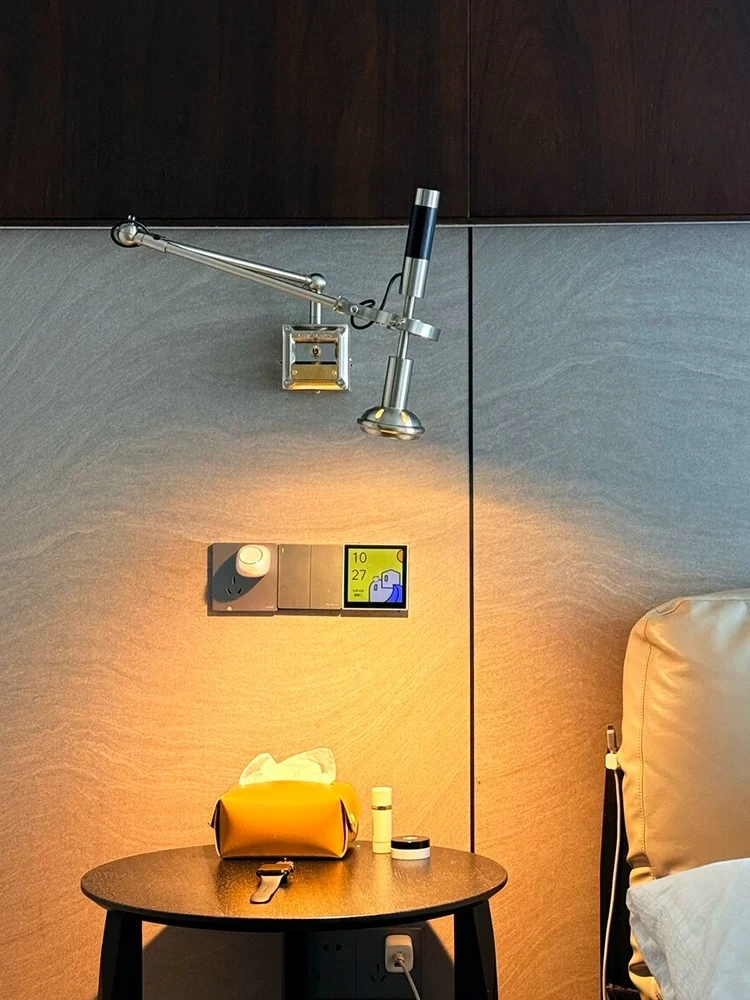 Adjustable retro industrial style swing arm wall lamp, coffee shop decoration, bedroom foyer, creative lighting fixtures