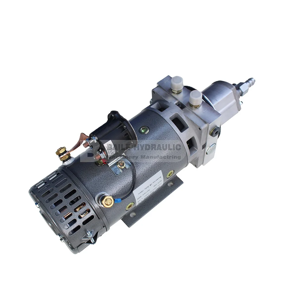 DC motor pump group 24VDC Electro-hydraulic lifting power unit oil pump two-way forced lifting