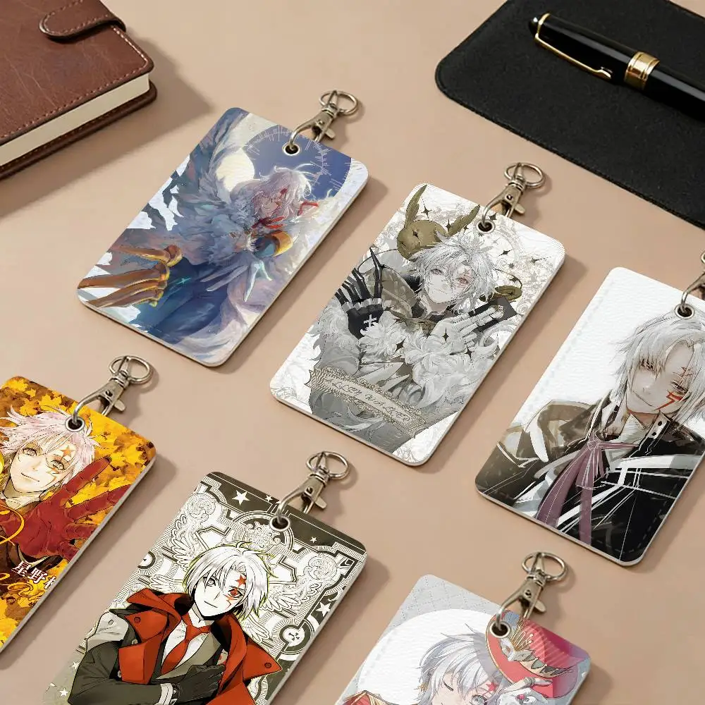 D.Gray-man Classic Anime PU Leather Card Holders Anti-lost Protective Cover Cases Cards