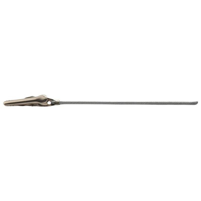 J1UL1N 30 X Crocodile Metal Clips With Wire Stalk Alligator Clamps For Memo Note Card Holders