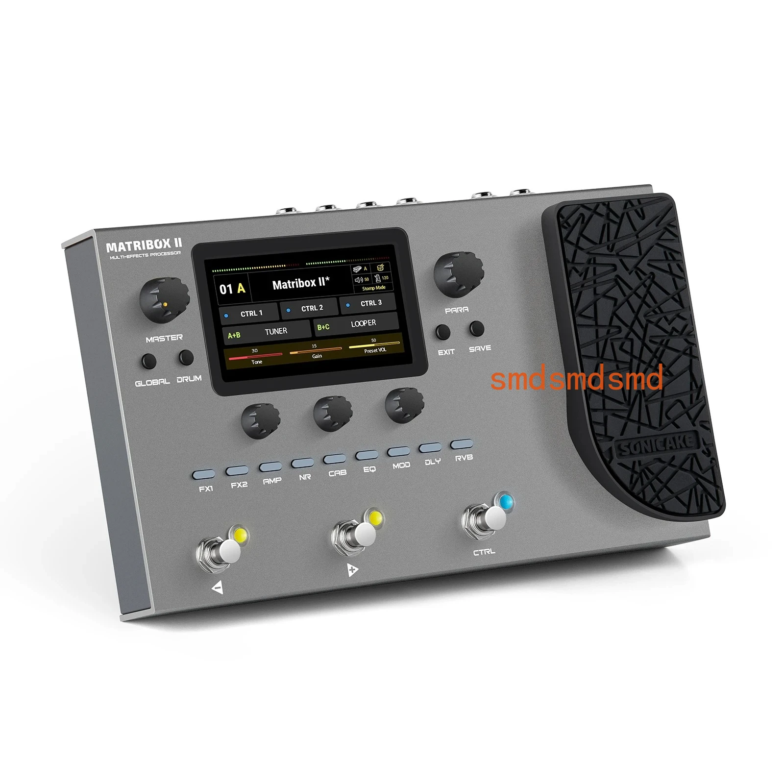 Matribox II Guitar Bass Amp Modeling Multi-Effects Processor with Expression Pedal FX Loop MIDI Stereo USB EU US Power
