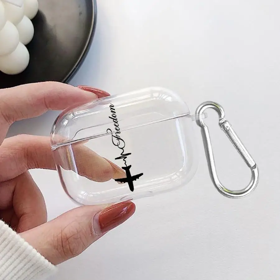 Clear Earphone Cases Cover Case For Airpods Pro2 4 3 1 Pro 2 Pro3 World Travel Routes