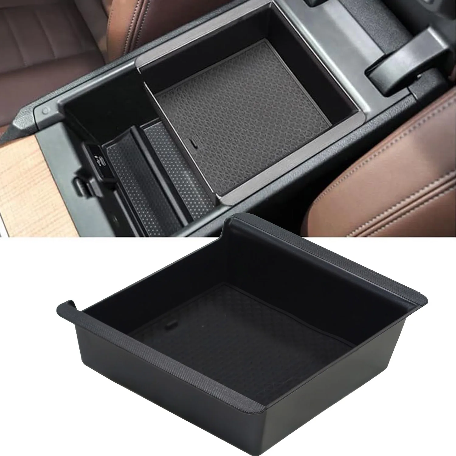 Center Console Armrest Storage Box for BMW 3 4 Series G20 G22 2019-2026 For I4 G26 Middle Slide Insert Storage Tray