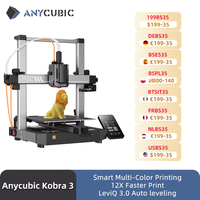 ANYCUBIC Kobra 3 AE Version 600mm/s Max Print Speed FDM 3d Printer 25-Point Automatic Leveling With 9.8x8.7x8.7inch Print Size