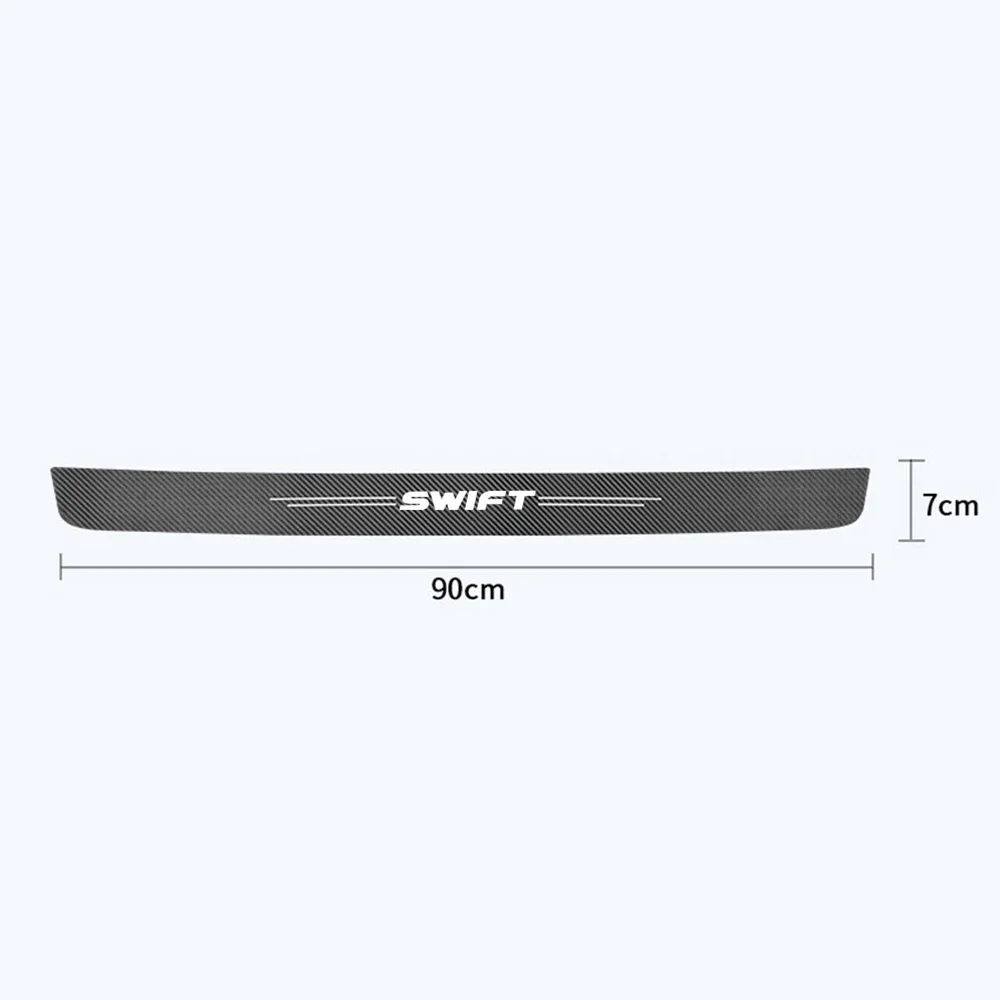 for Suzuki SWIFT Logo 2015 2016 2017 2018 2019 2020 2021 Car Trunk Tail Threshold Protection Anti-Scratches Stickers Tape Decals