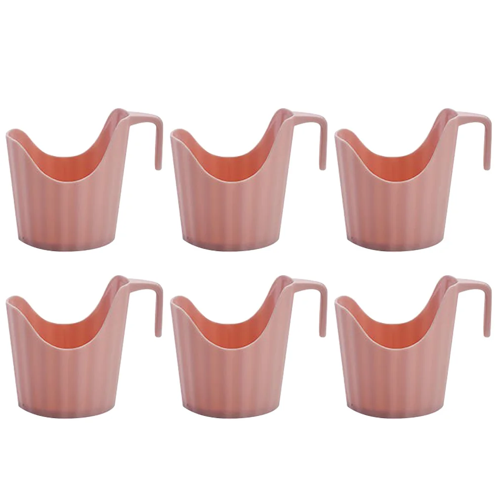 6 Pcs Insulated Cup Holder Coasters Coffee Bracket Sleeve Office Paper Plastic Multifunctional