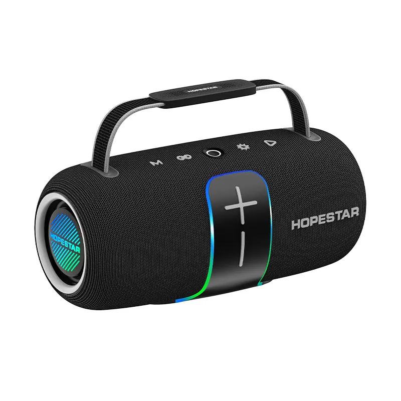 

HOPESTAR H62 TWS Portable Outdoor Waterproof Wireless Speaker RGB LED Woven Texture FM Rhythm Hands-Free Call IPX6 Certified
