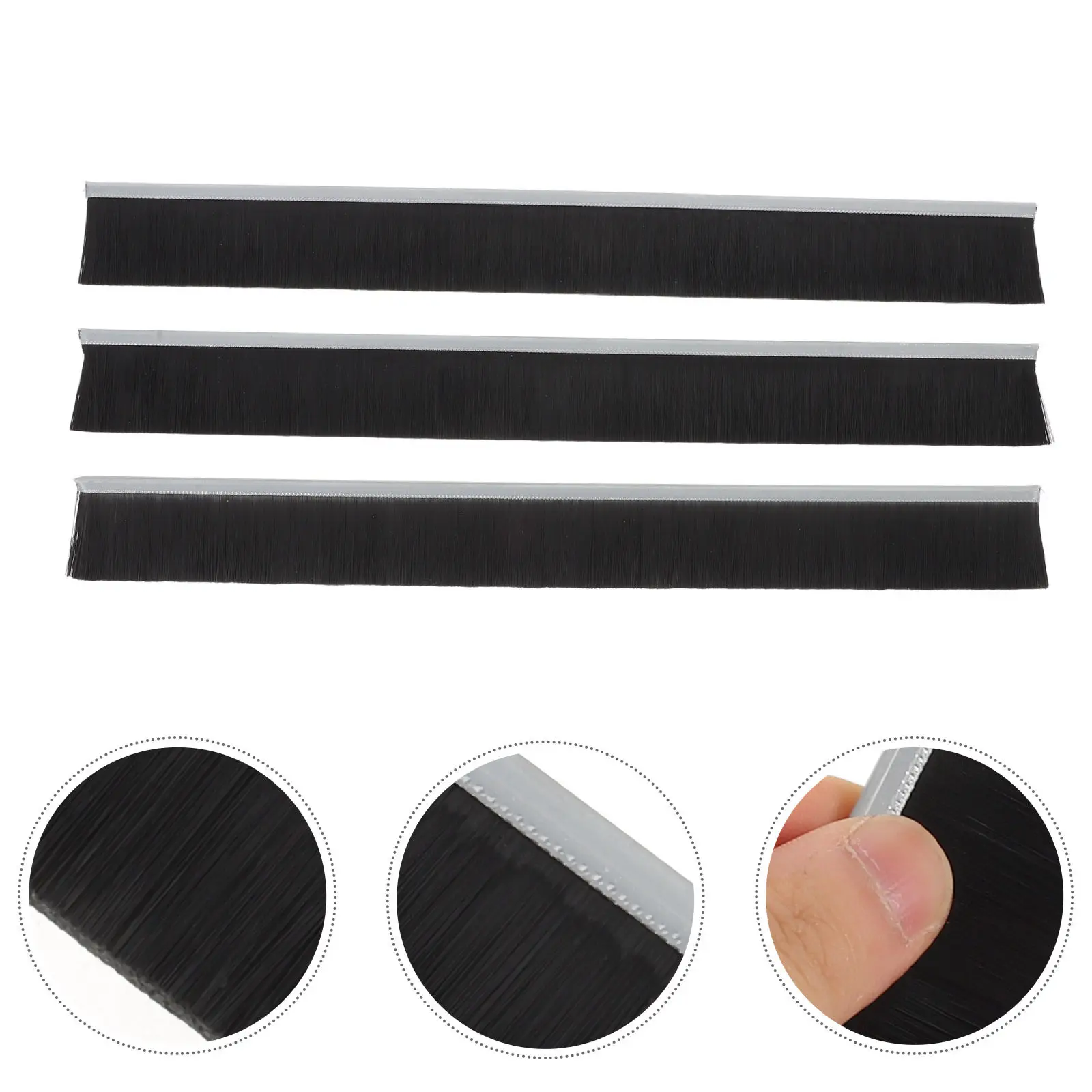 

Комплект из 3 нейлоновых щеток-уплотнителей для почтовых ящиков, 30 см, защита от сквозняков и пыли, всепогодная герметизация для офиса и дома