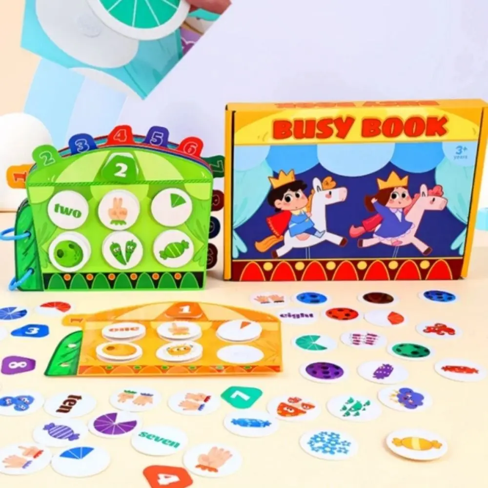 Livro silencioso cognitivo digital de aprendizagem interativa 1-10 quantidade palavra cognição jogo de correspondência montessori livro ocupado silencioso
