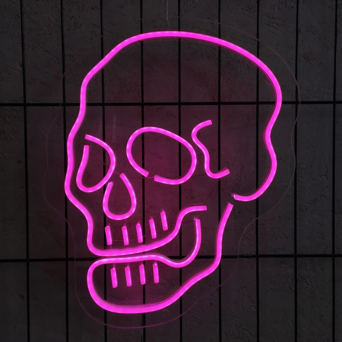 

Skull Neon Sign Skull Head Led Sign Skull Wall Art Neon Sign Bedroom Led Neon Sign Game Room Wall Decor Give Him a Gift