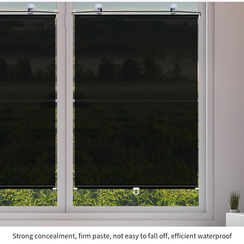 3Pcs 125x50cm PVC Retractable Sunshade Roller Blinds, Punch-Free Suction Cup Window Shades for Home Office