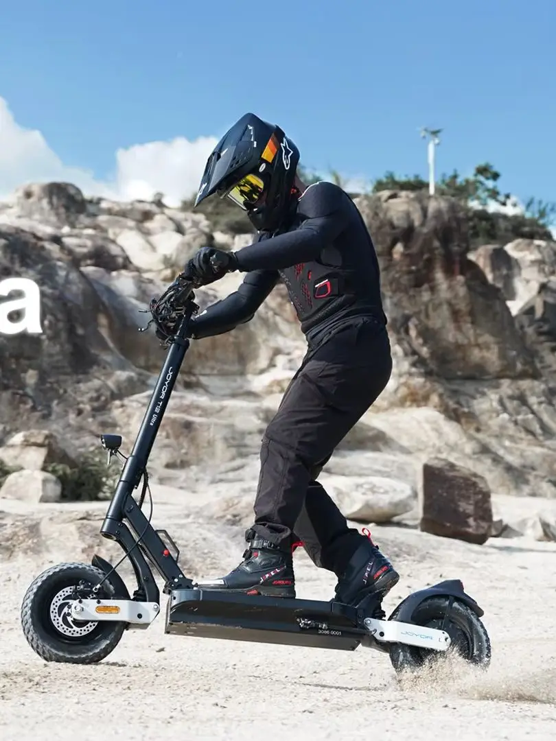 JOYOR T12 Ultra Dual Motor Urban Commuter E-Scooter 60V 20,8Ah Akku Vorder- und Hinterachse mit doppelter Federung, elektrischer Roller mit intelligenter APP+NFC-Entsperrung, elektrischer Roller für