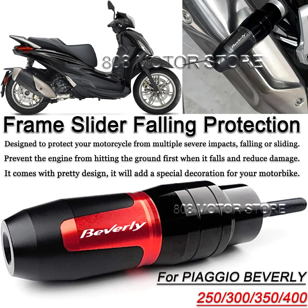 

For Piaggio Beverly 250 300 350 400 Motorcycle CNC Accessoires Falling protection Exhaust Slider Crash